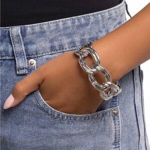 Silver Chain Link Bracelet
